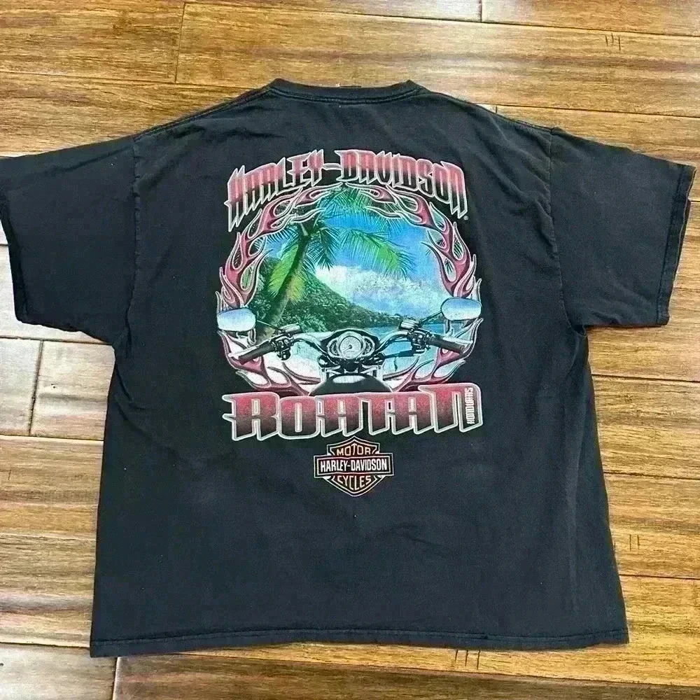 Harley Davidson vintage 90’s Grunge Men's Y2K T-shirt - Picture 2 of 6
